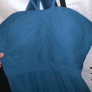 Azazie ink blue bridesmaid dresss